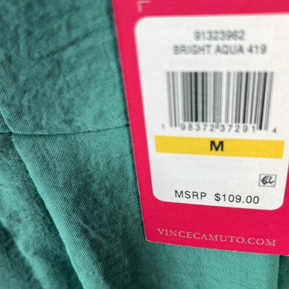 Vince Camuto teal wide leg cropped jumpsuit new - Picture 8 of 8